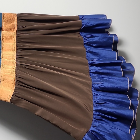 CESAR ARELLANES Multicolor Sleeveless Halter Dress Wrap Neck Size Small - Picture 5 of 14